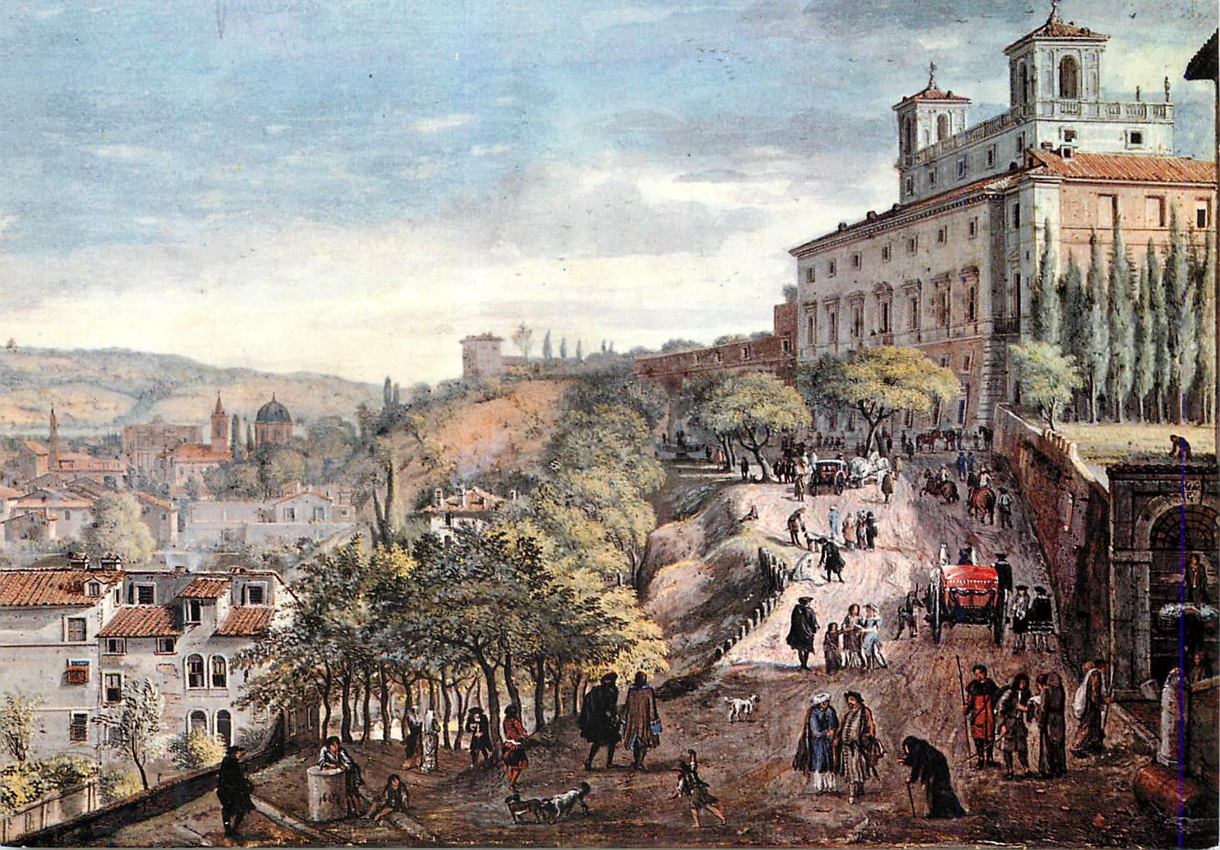 CPM Roma Gaspare Vanvitell (1653-1736) Veduta di ROma da Villa Madici