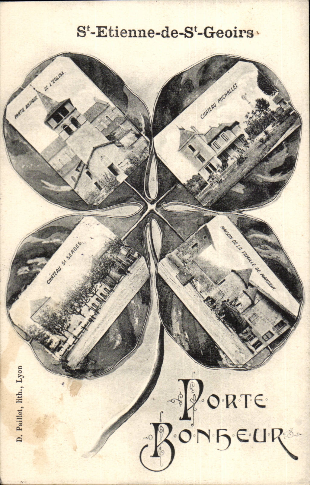 CPA Saint Etienne of Geors Gate happiness (clover)