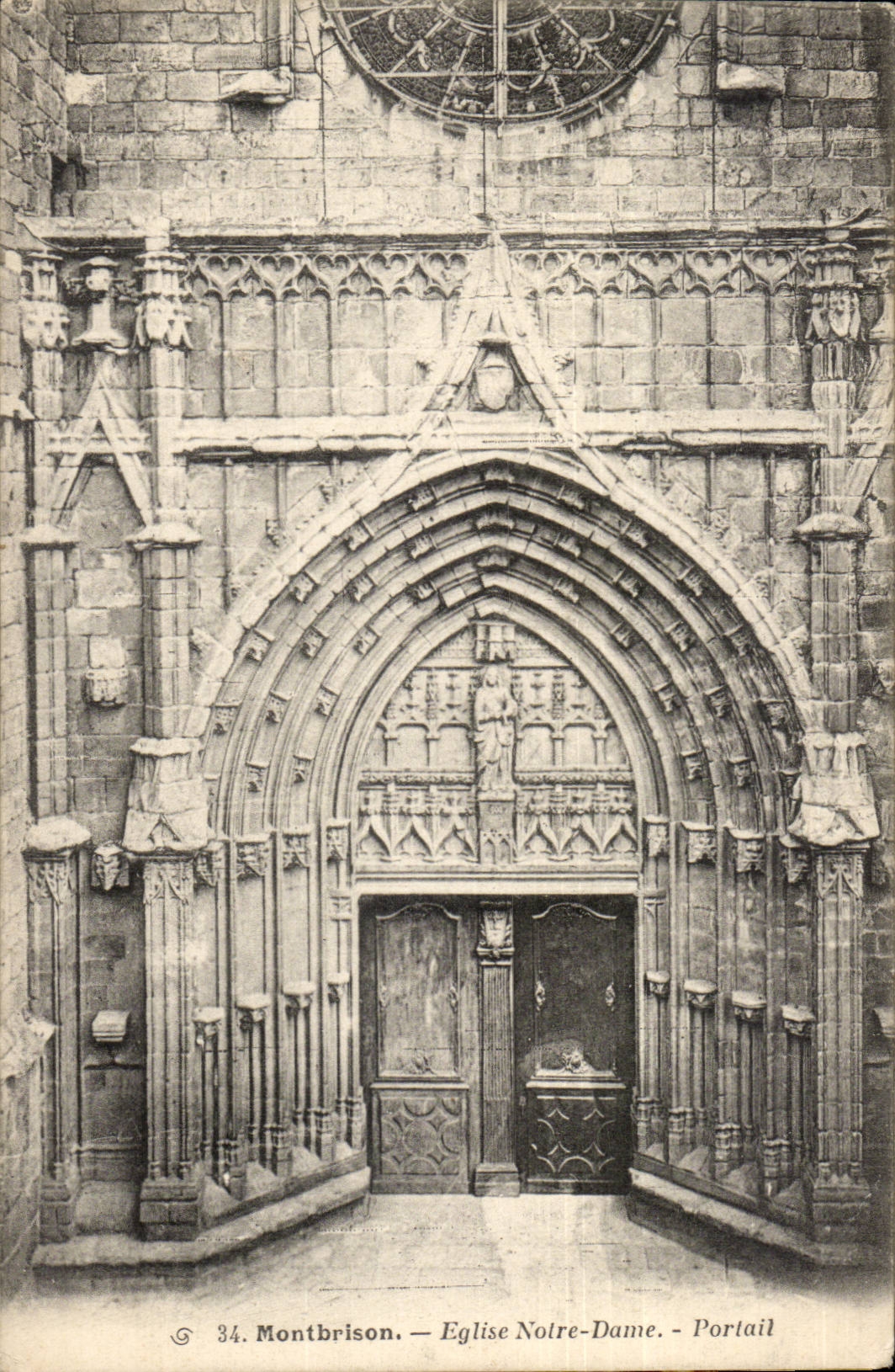 Montbrison CPA Church Notre Dame Gate