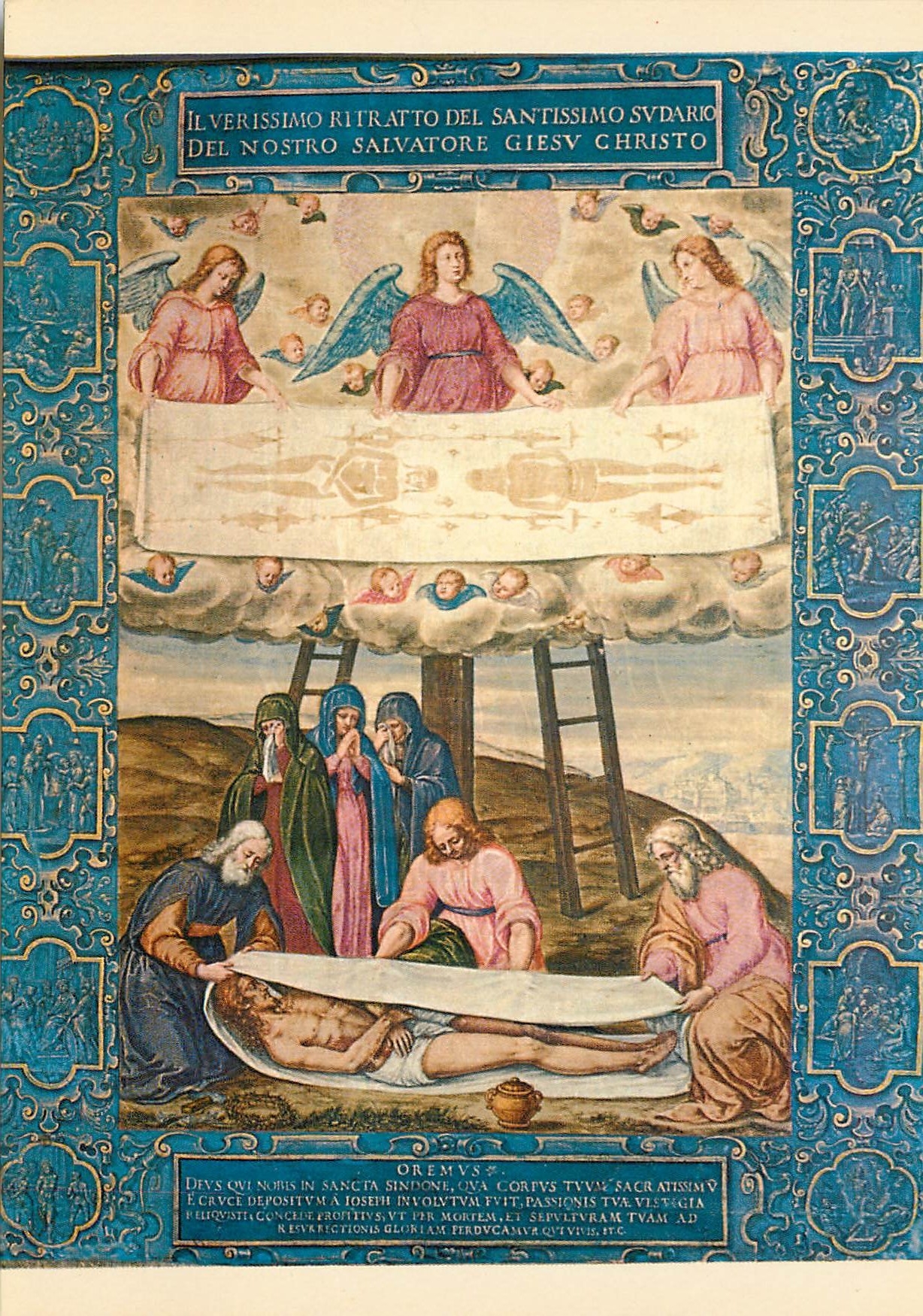 CPM Torino gallerie sabauda della rovere le saint suaire (deja attibue a g clovio)