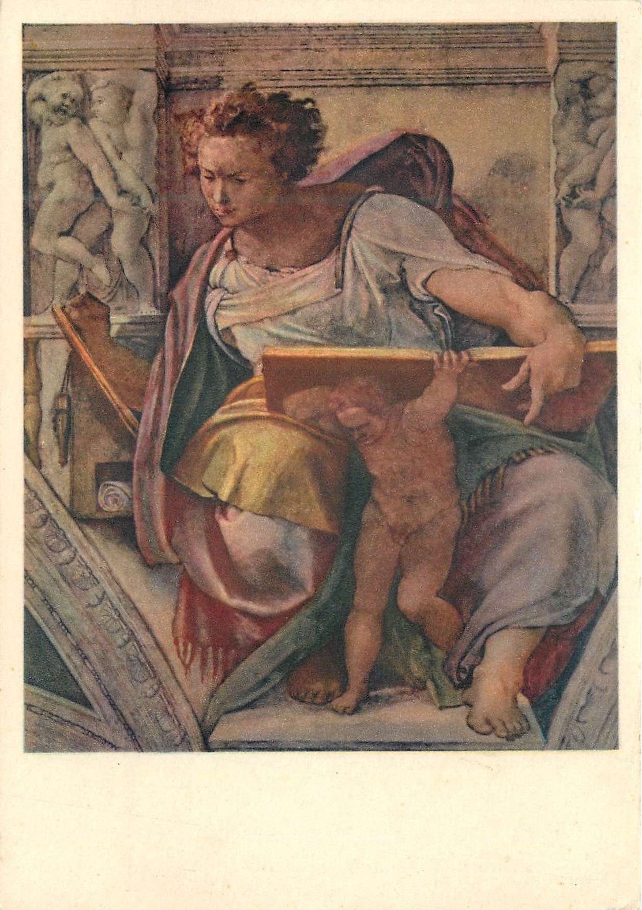 CPM Rome chapelle sixtine michel ange le prophete daniel