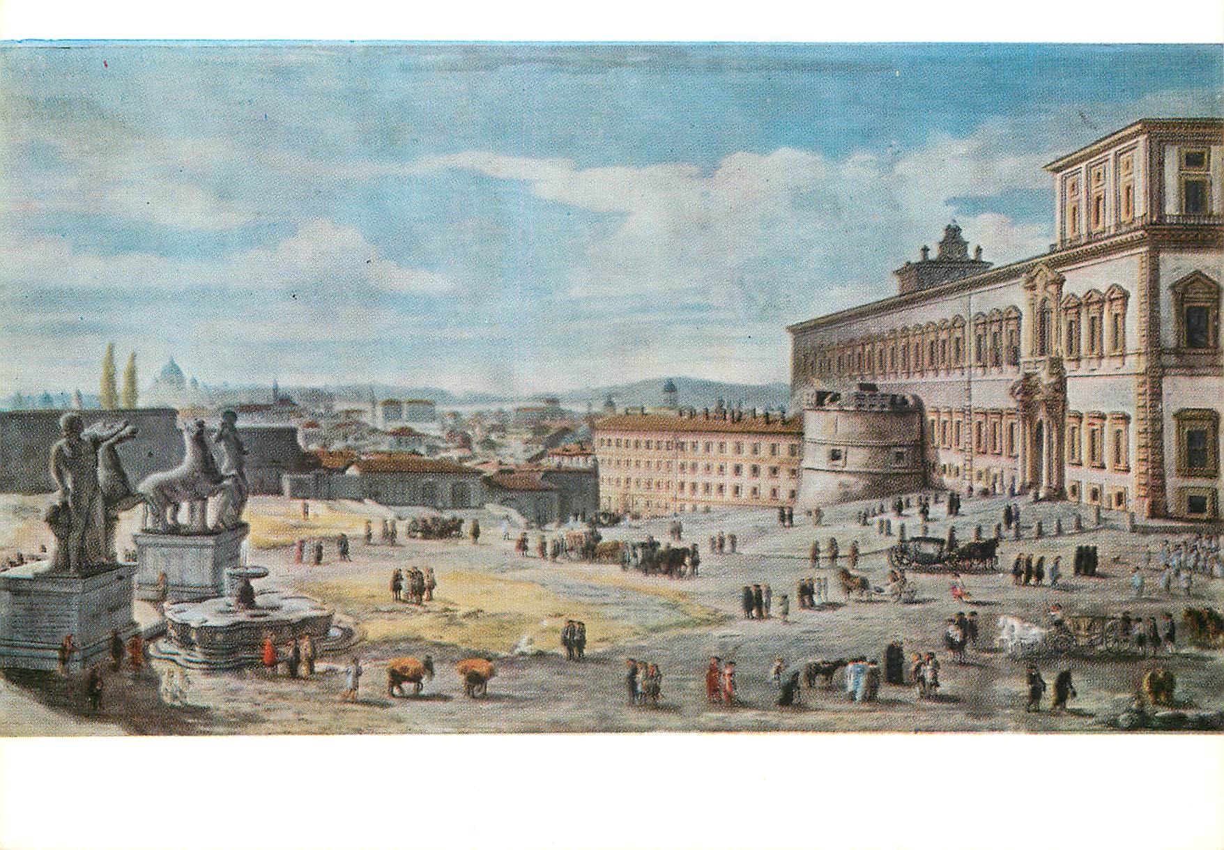 CPM Roma pinacoteca capitolina piazza del quirinale (gaspare van wittel)