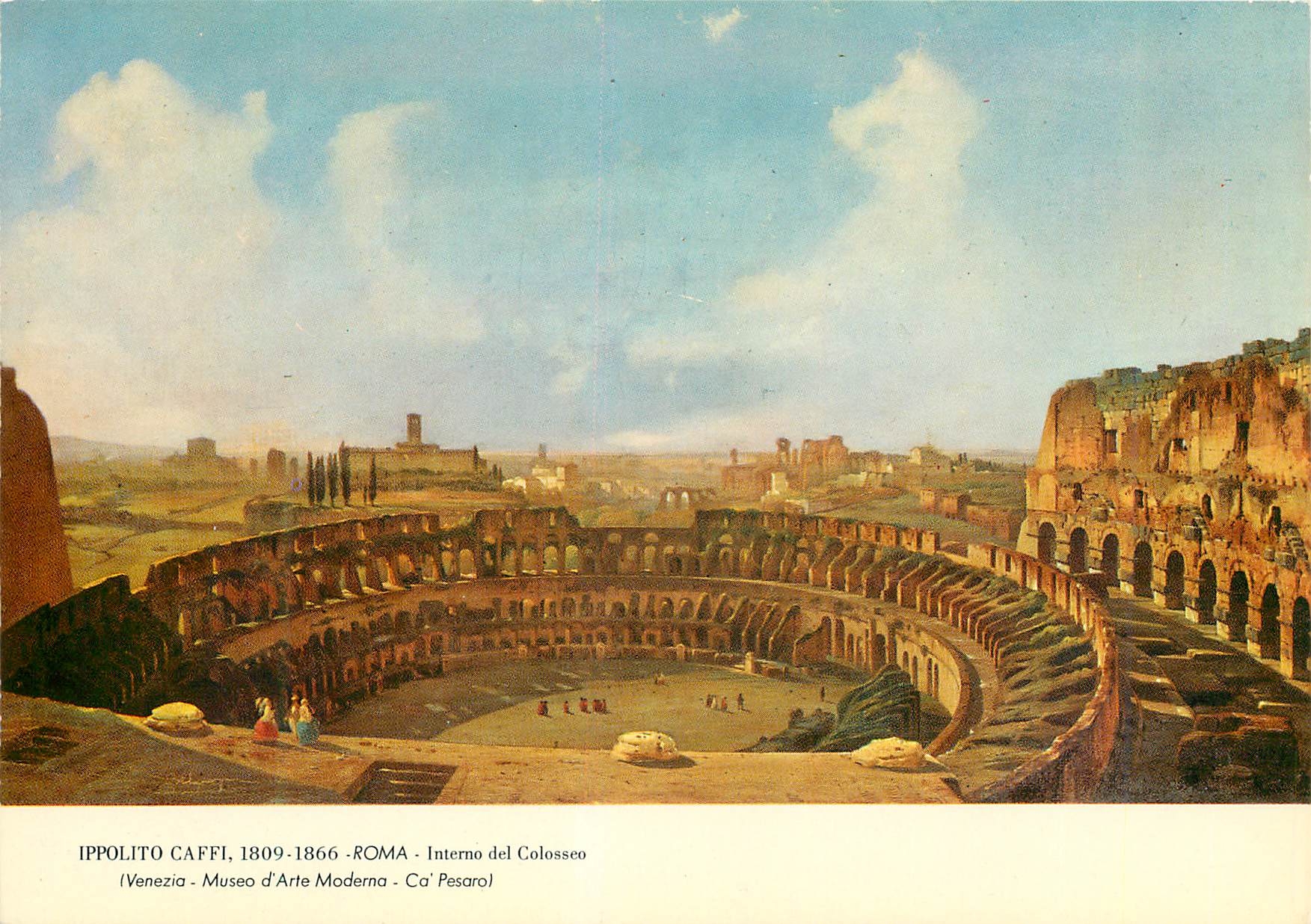 CPM Roma ippolito caffi 1809 1866 interno del colosseo