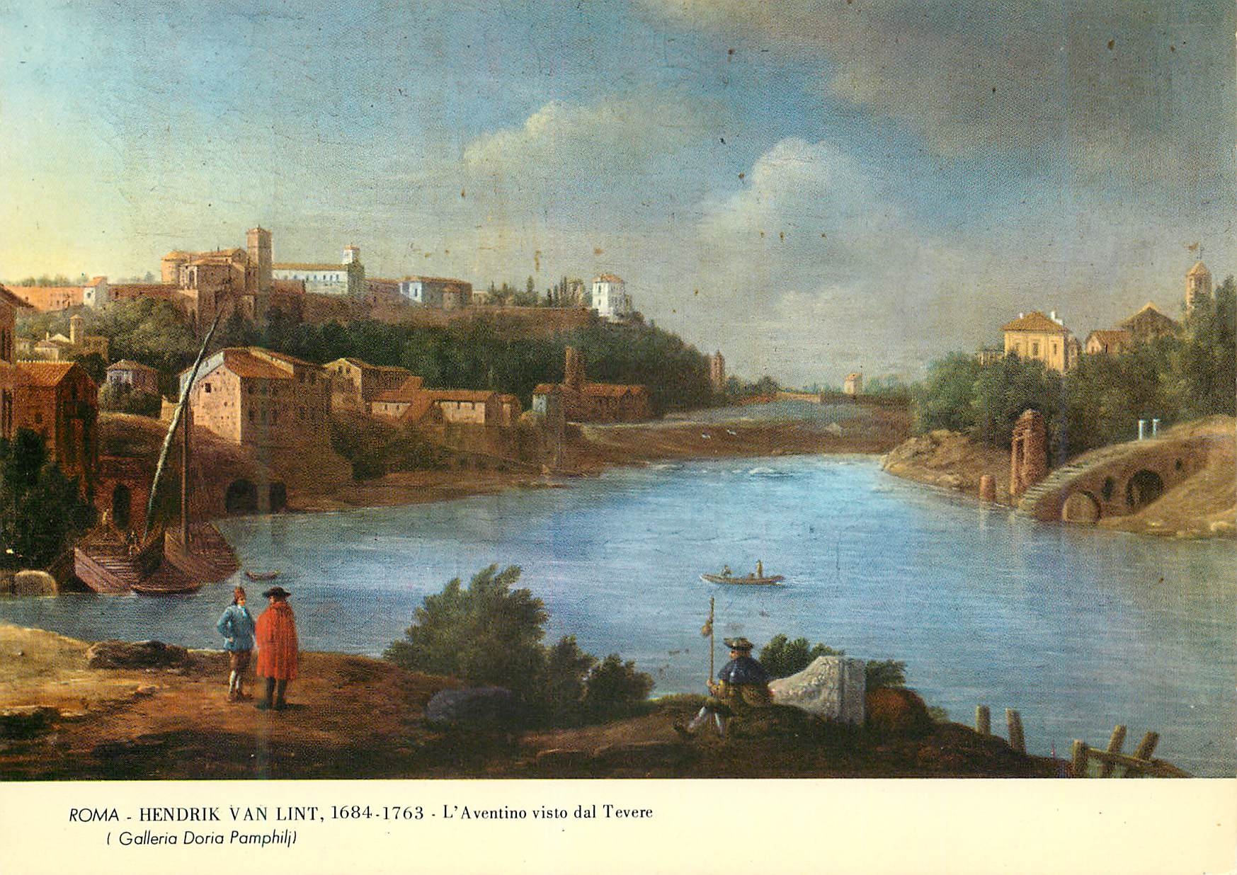 CPM Roma hendrik van ling 1684 1763 l'aventino dal tavere