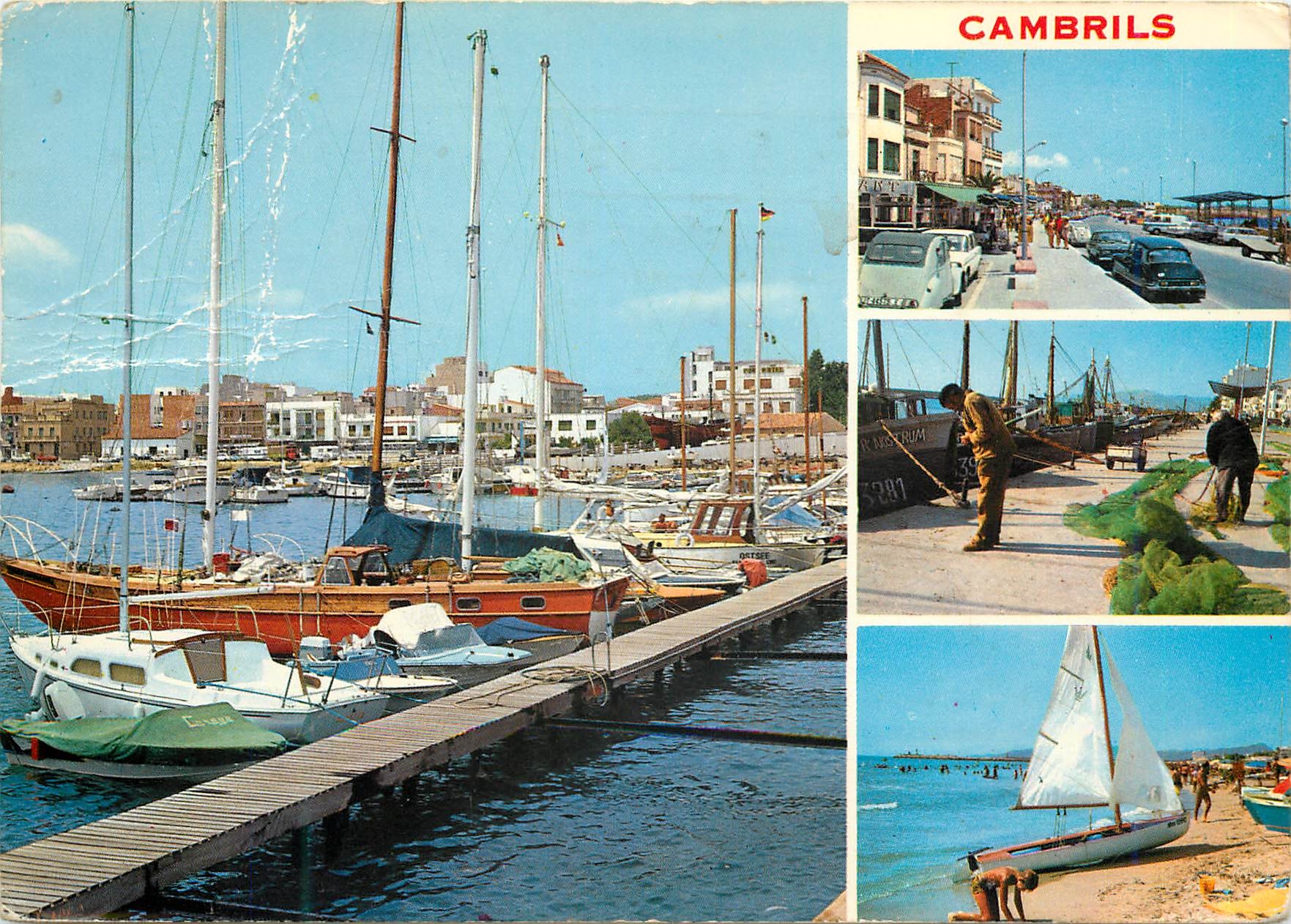 CPM Cambrils Tarragona Divers aspects de la ville Bateaux