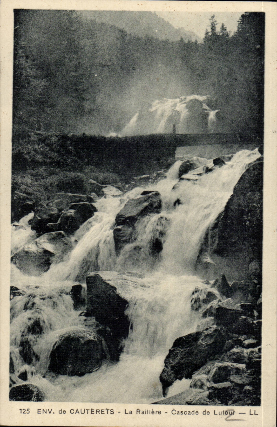 CAuterets CPA Ralliere Kaskaden von Lutour