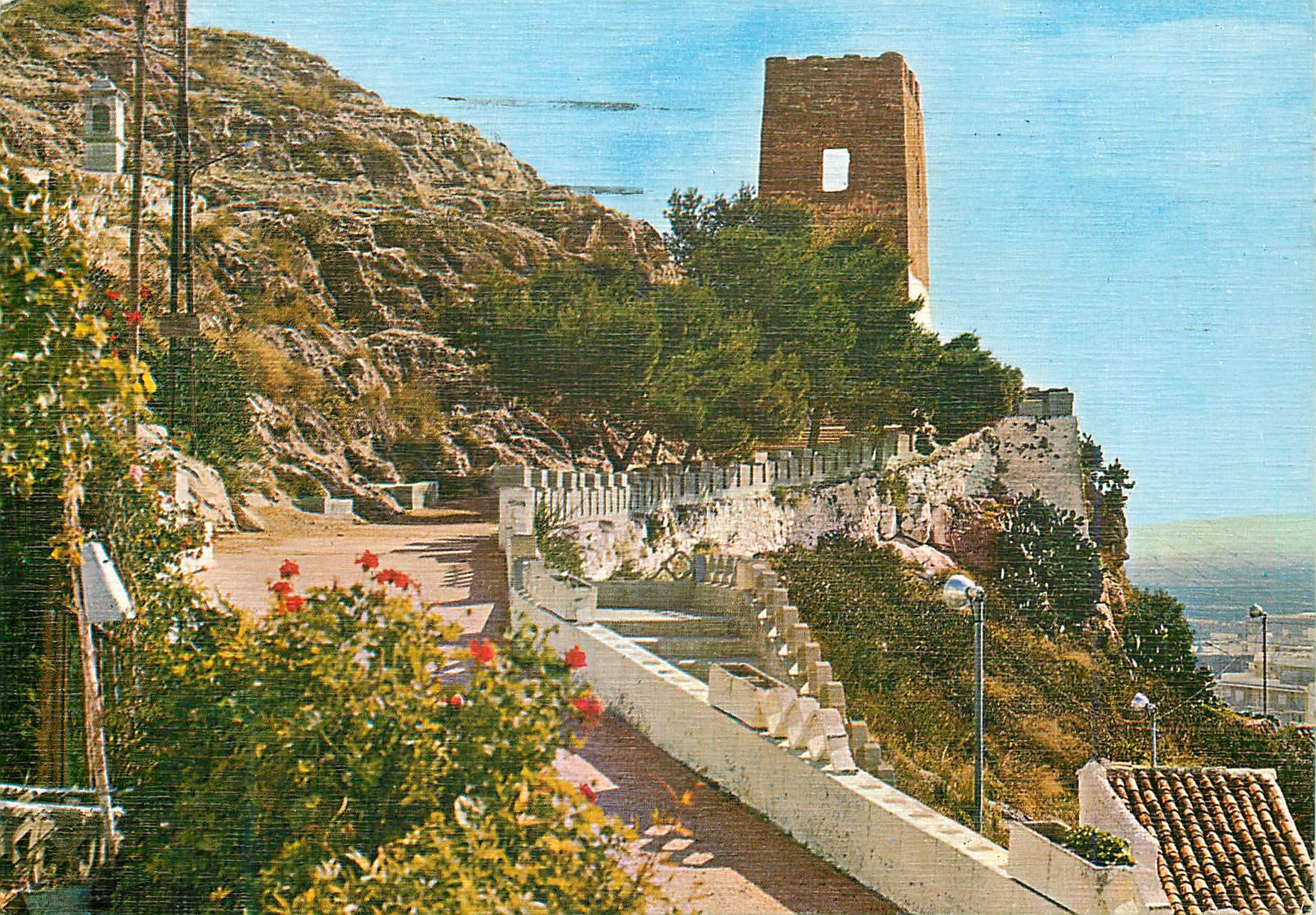 CPM Cullera (Valencia) Montee au Calvaire et Tour de Saint Anne