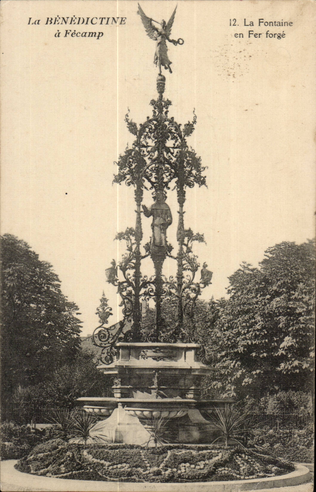 Benedictine has Fecamp CPA the wrought iron fountain