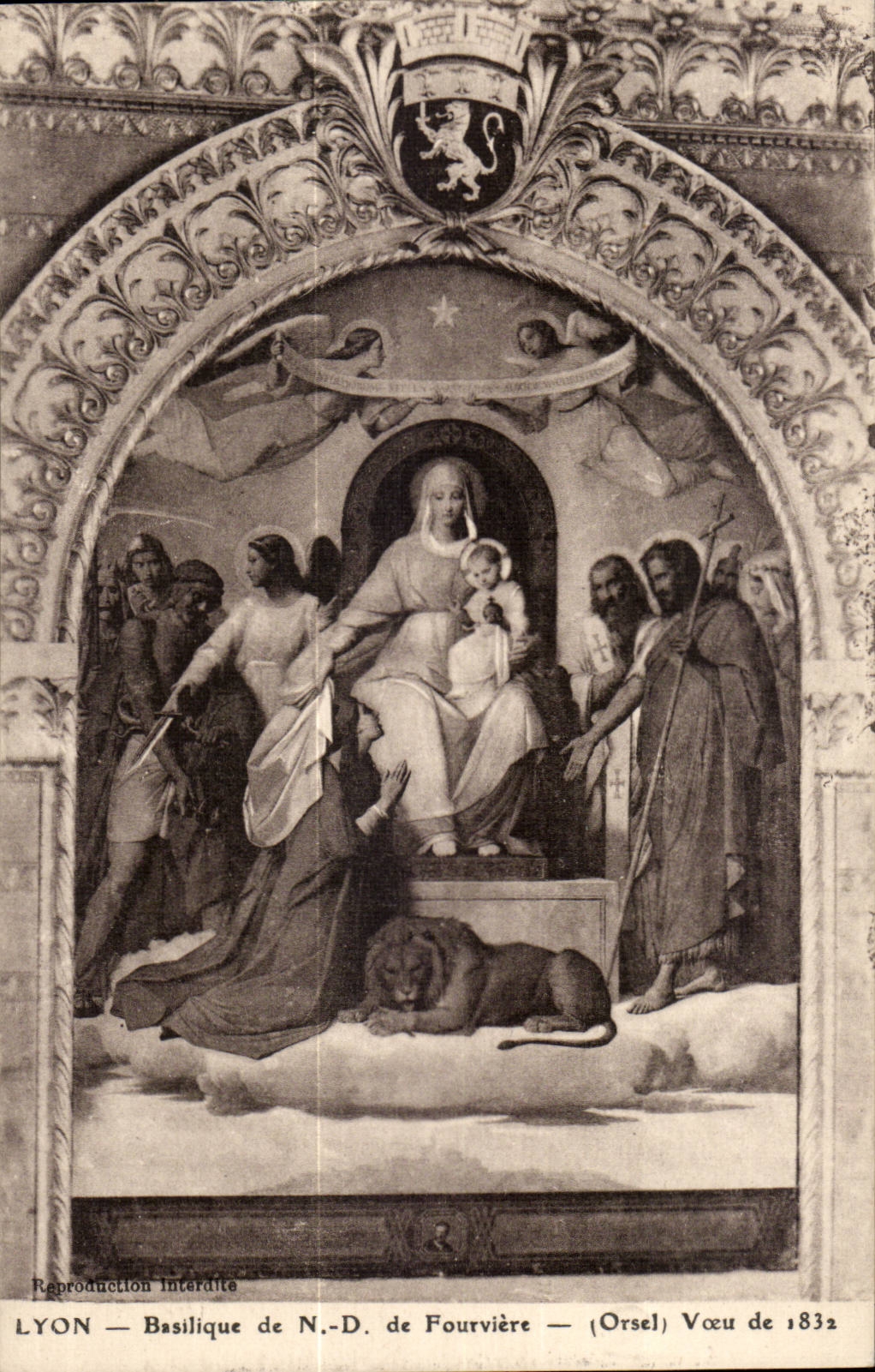 Basilika Lyon-CPA von Nd des Fourviere Wunsches von 1832