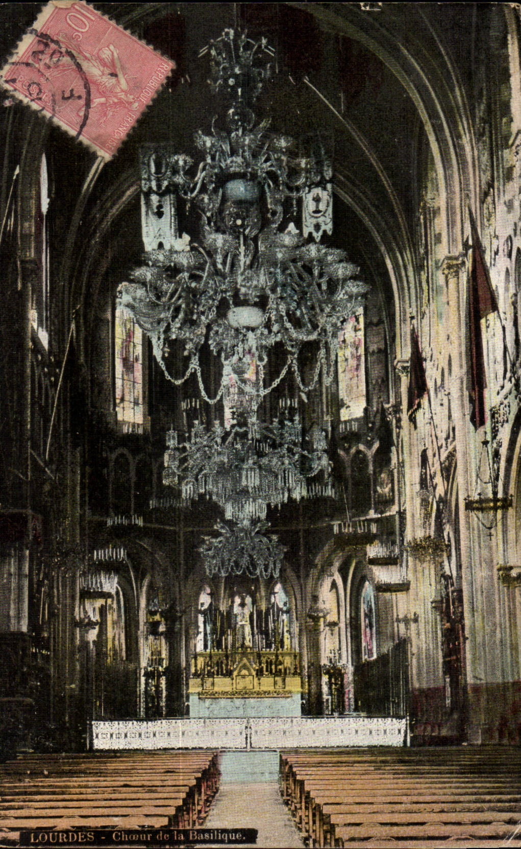 Lourdes CPA Chorus of the basilica