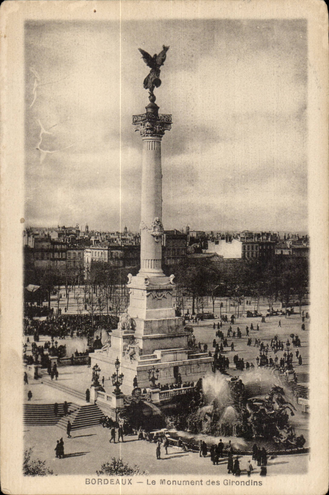 Bordeaux CPA the monument of the Of Gironde ones
