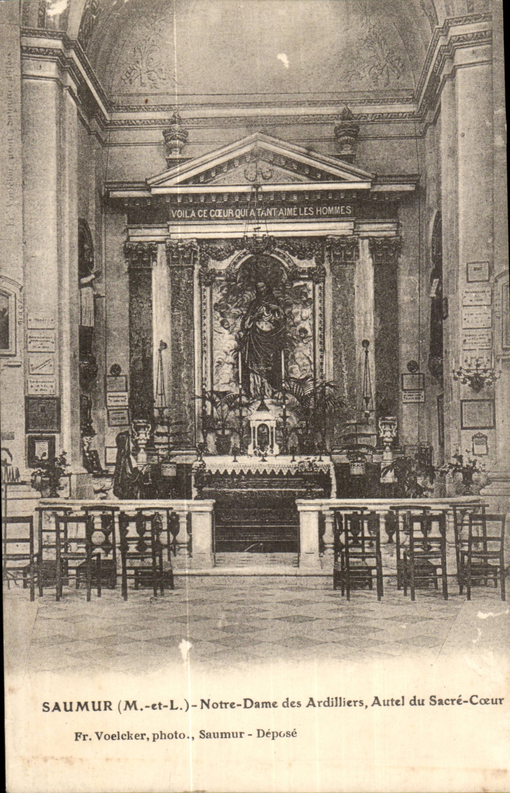 Saumur CPA Notre Dame of Ardilliers Furnace bridge of the Sacring Heart