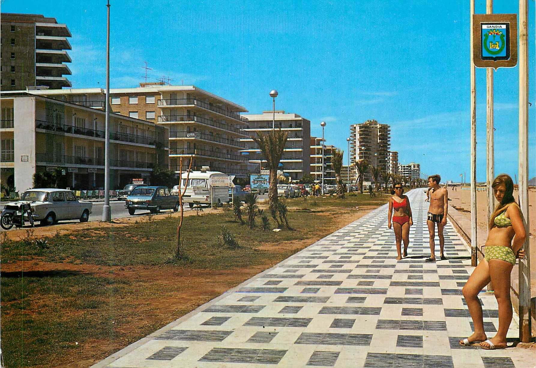 CPM Gandia Valencia Plage Promenade Neptune 