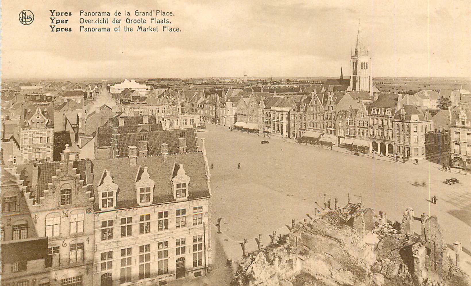CPM Ypres Panorama de la Grand Place