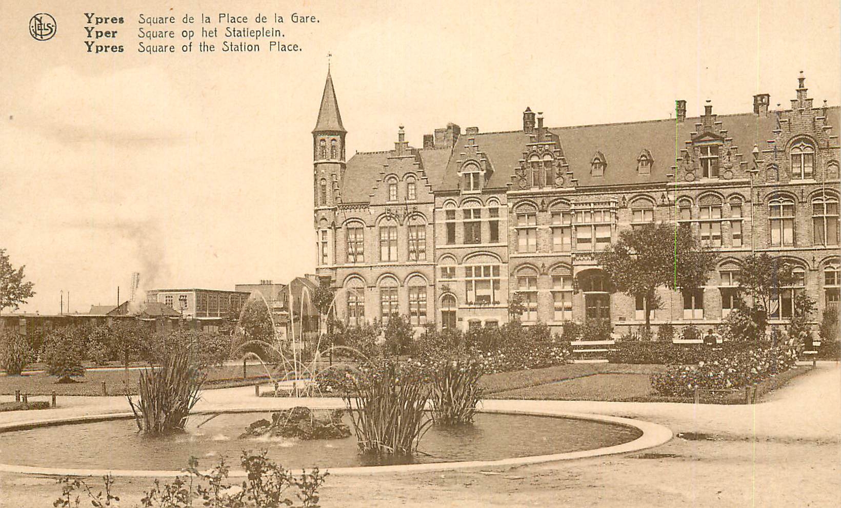 CPM Ypres Square de la Place de la Gare