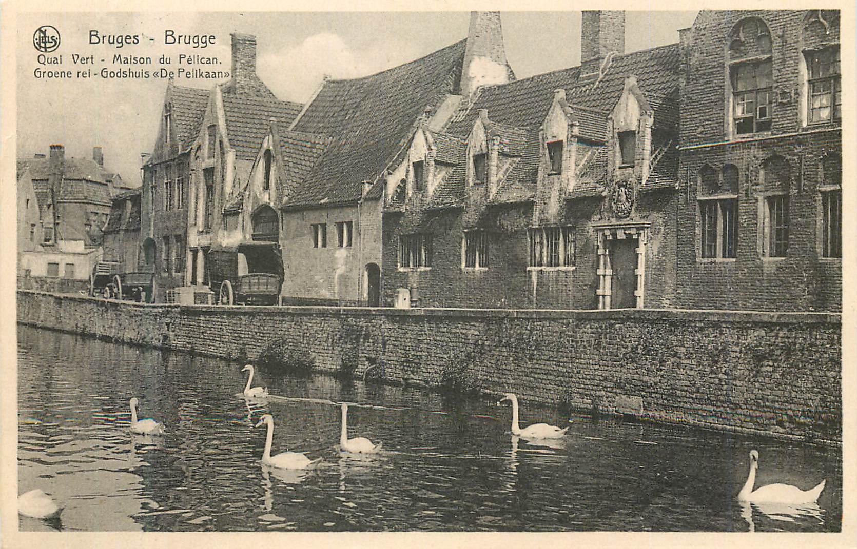 CPM Bruges Quai Vert Maison du Pelican