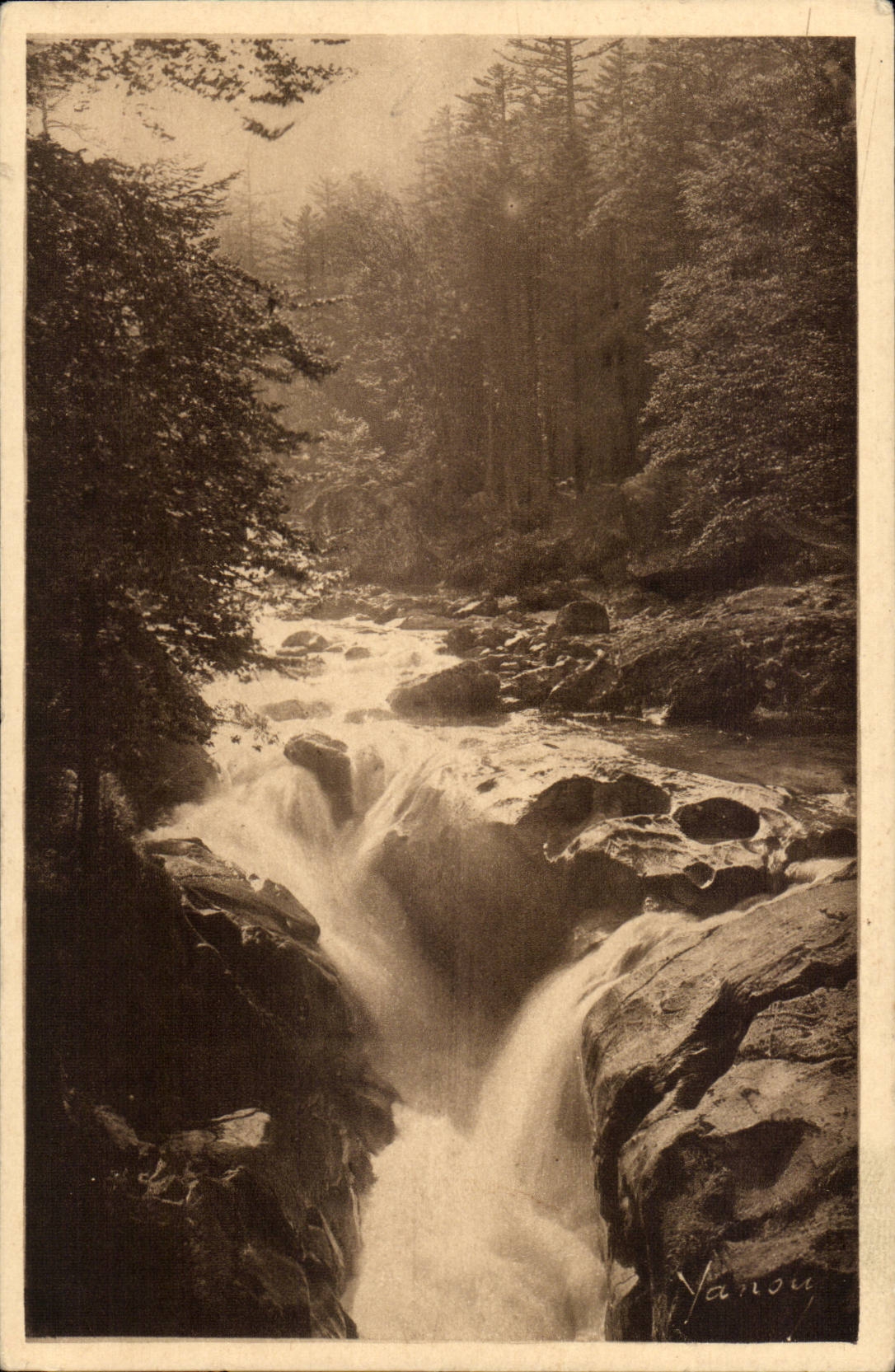 Cauterets CPA Kaskaden des Schrittes des Baren