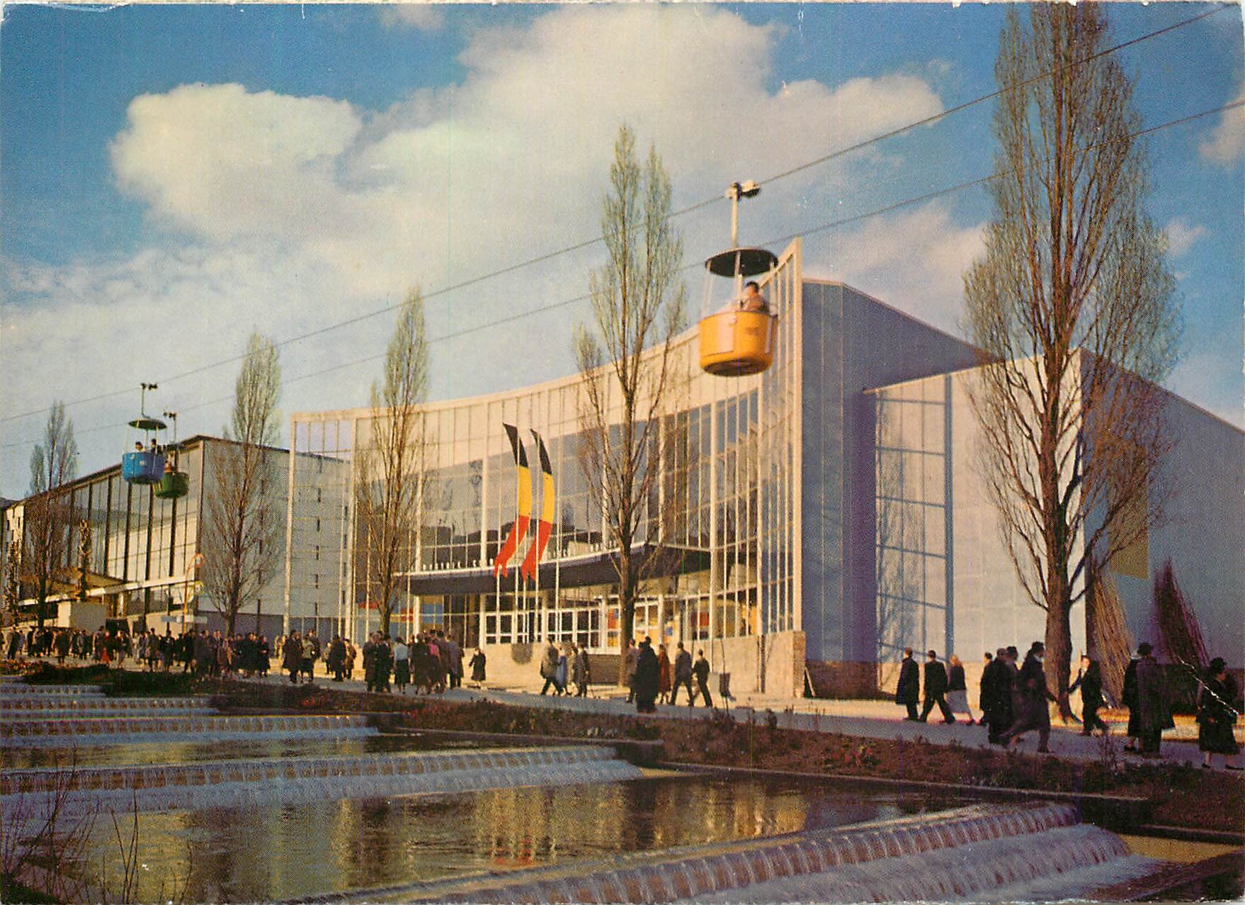 CPM Exposition Universelle de Bruxelles Avenue de Belgique 