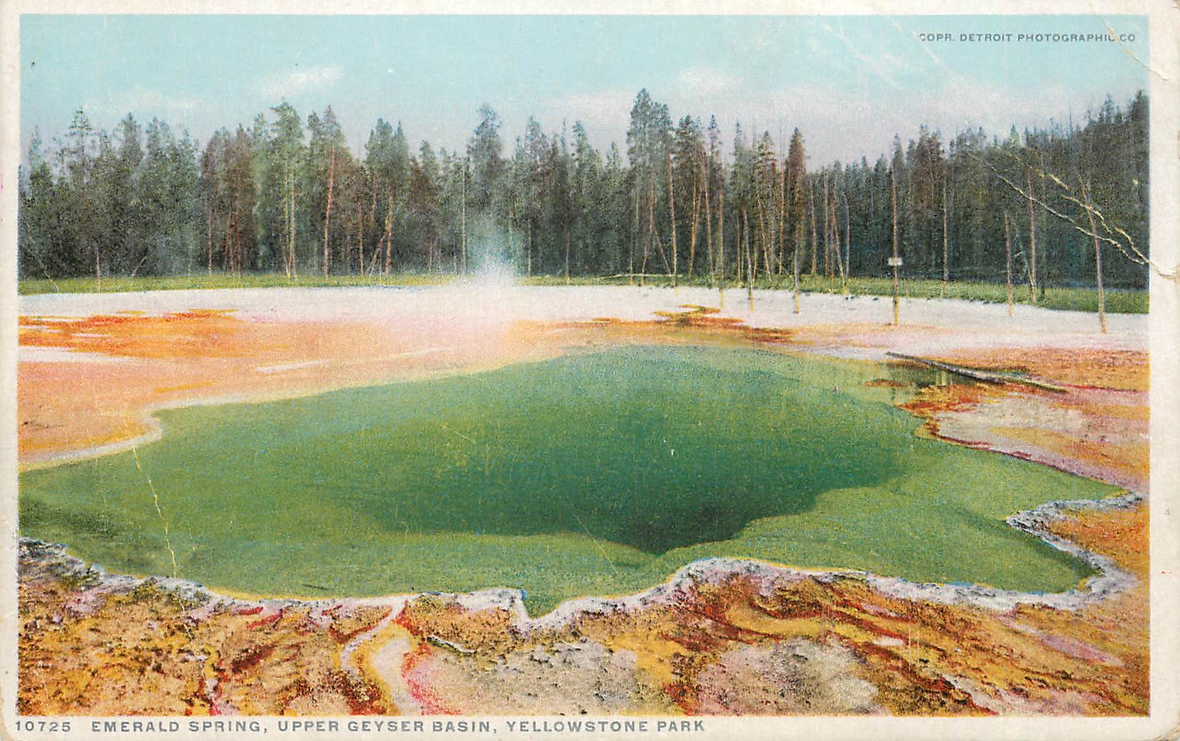 CPA Emerald Spring Upper Geyser Basin Yellowstone Park