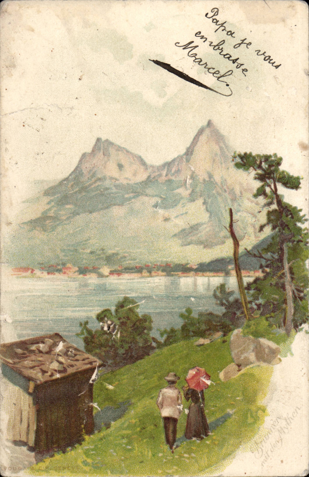 CPA Fantaisie Paysage