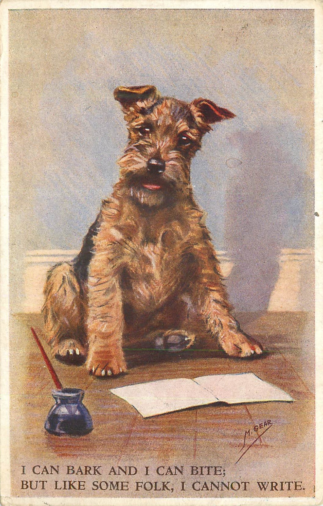 CPA I can bark and i can but like some folk i cannot write