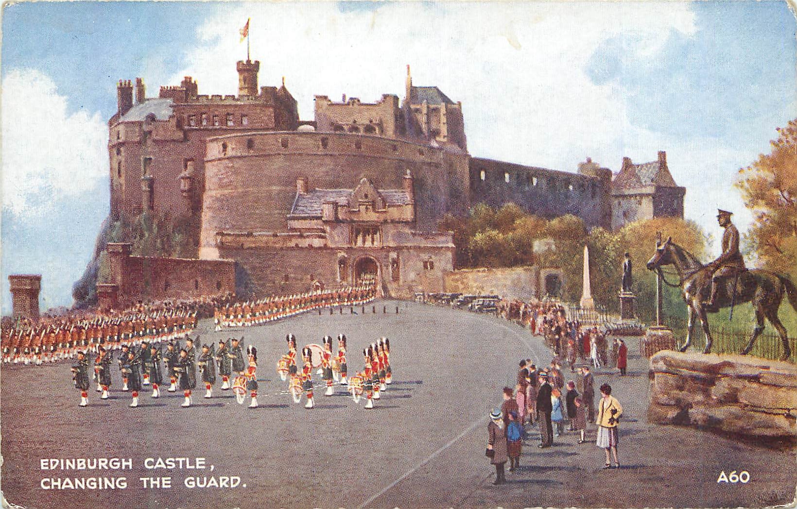 CPA Edinburgh castle changing the guard Militaria
