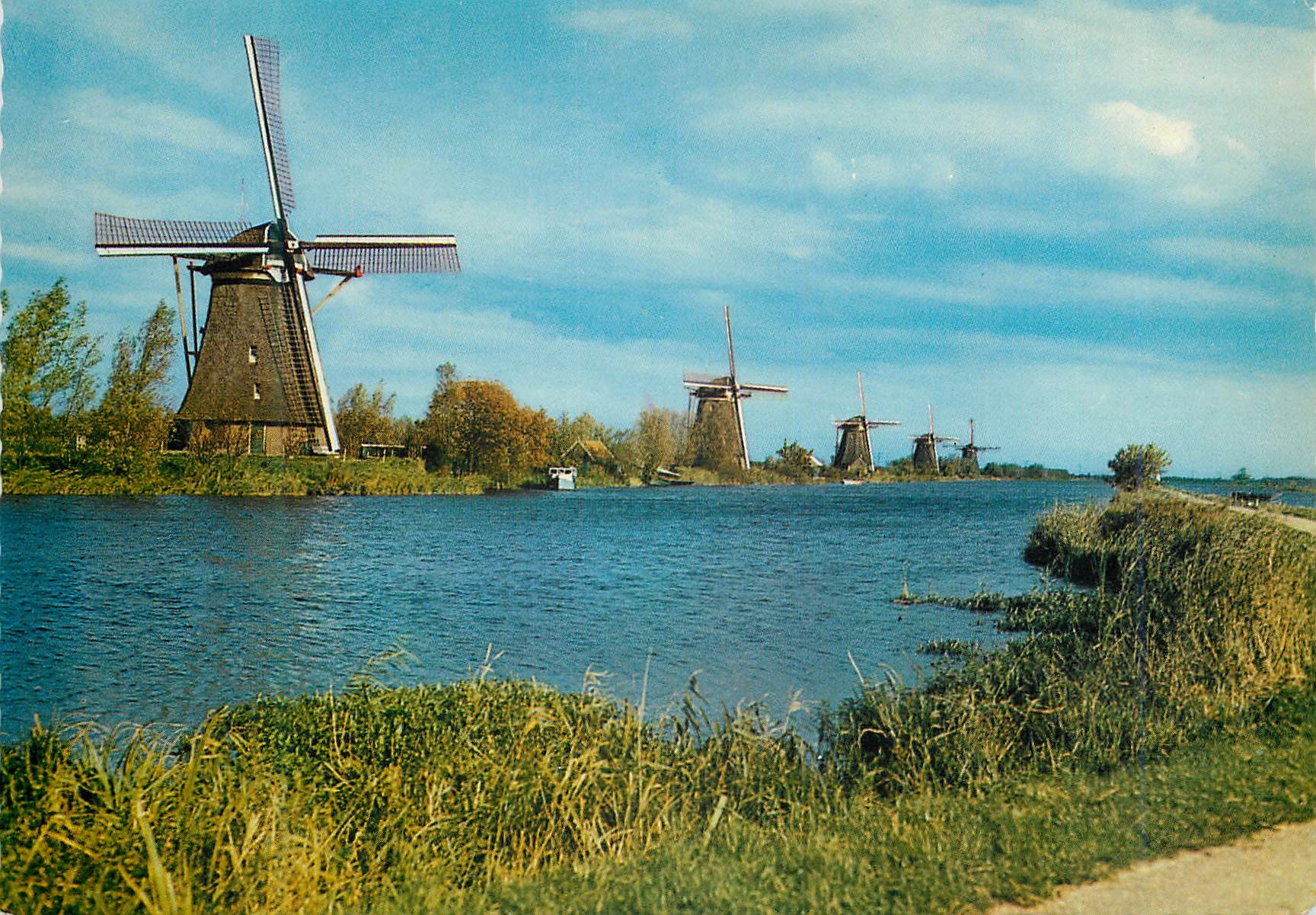 CPM Dutch Windmills Kinderdijk Moulin a vent