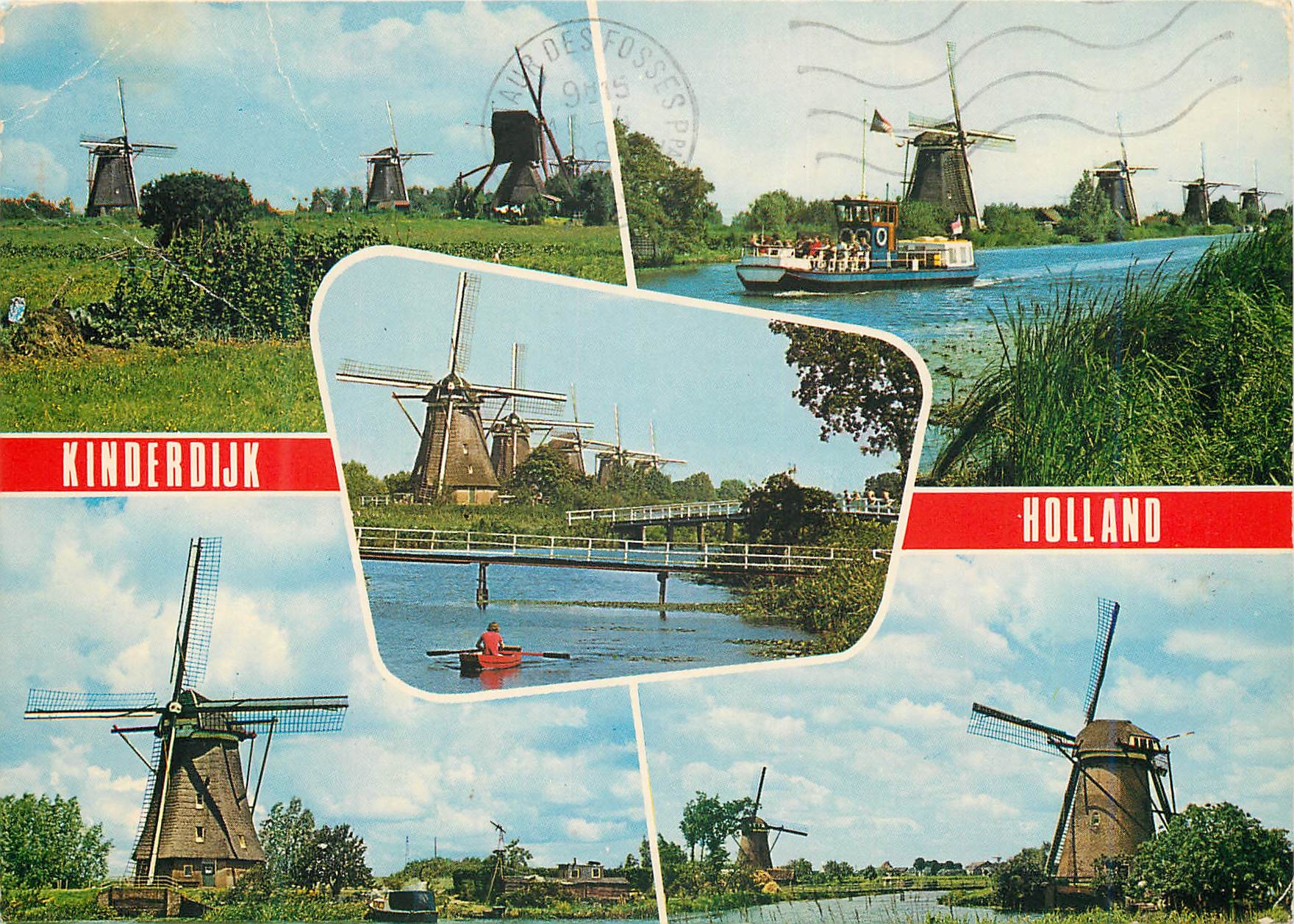 CPM Kinderdijk Holland Moulin a vent