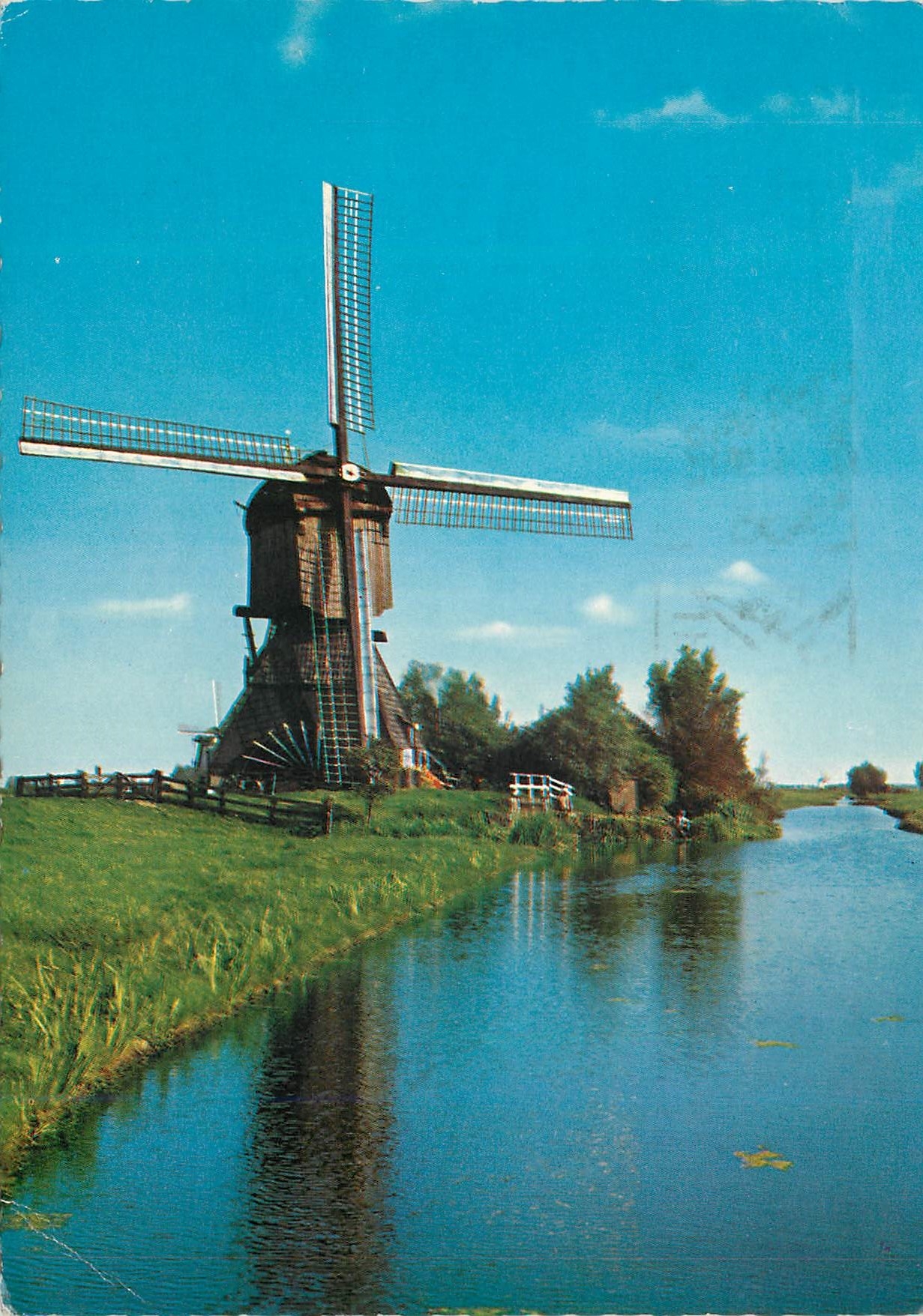 CPM Dutch Windmill Kinderdijk Moulin a vent