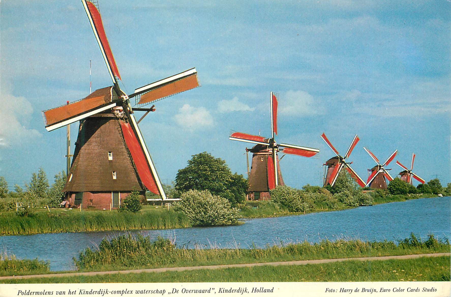 CPM Kinderdijk Holland Drainage mills of the Kinderdijk complex polder The Overwaard Moulin a vent