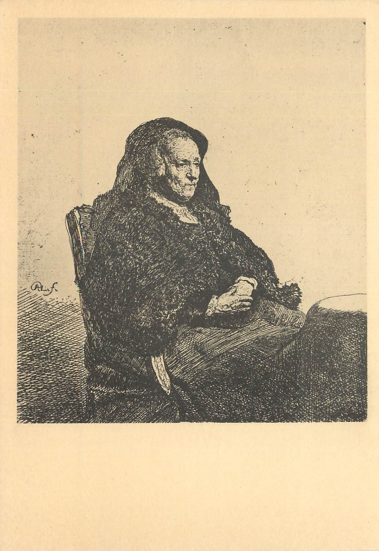 CPM Rembrandts Moeder Rembrandt
