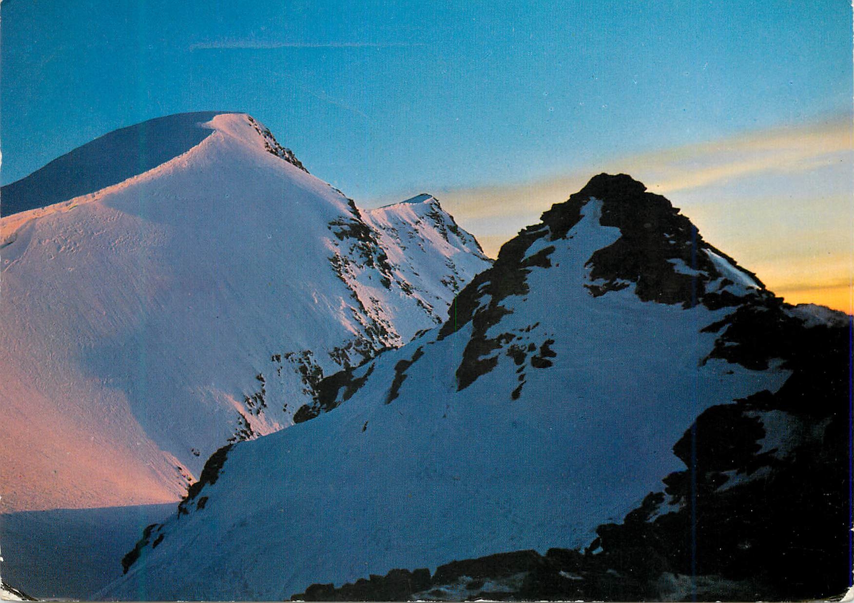CPM Abendrot Bergrestaurant Corvatsch Piz Murtel links rechts Piz Corvatsch