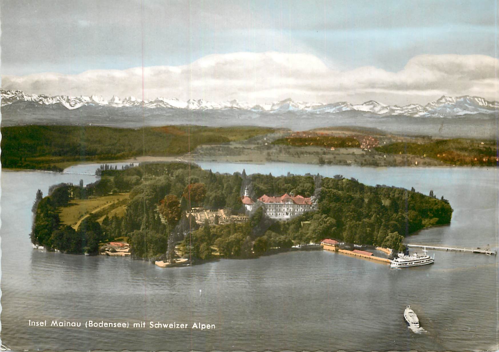 CPM Insel Mainau mit Schweizer Alpen