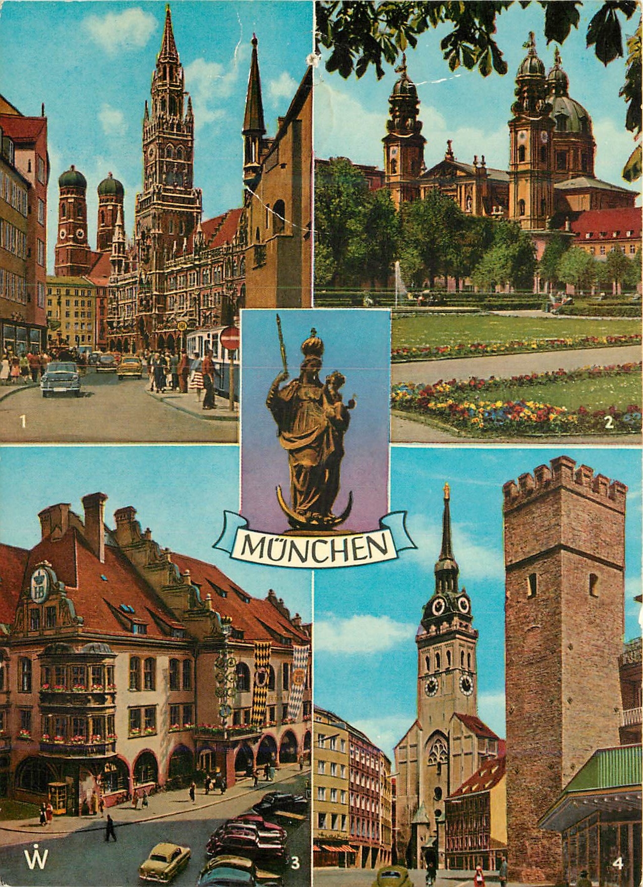 CPM Nationaltheater Hofbrauhaus Frauenkirche Lowenturm