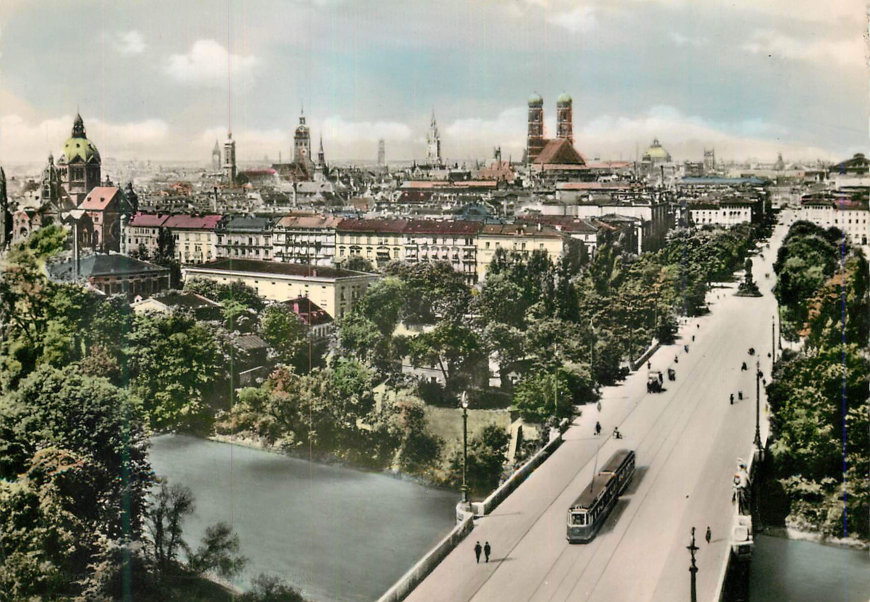 CPM Blick vom Maximilianeum aud die Stadt