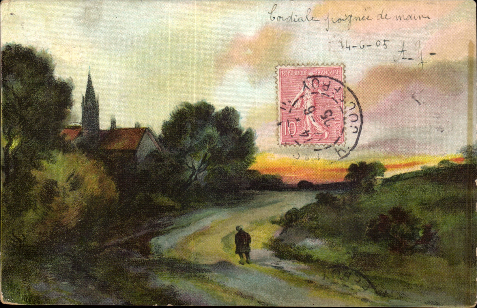 CPA Fantaisie Paysage