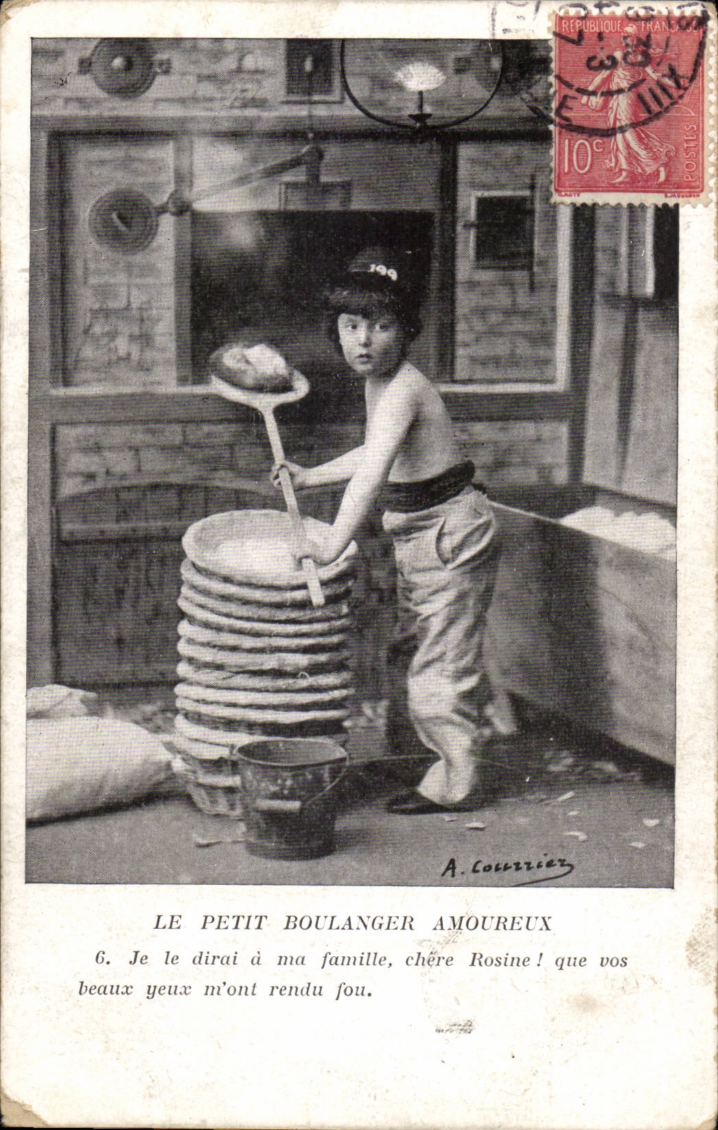 CPA Fantasy Child the small baker in love