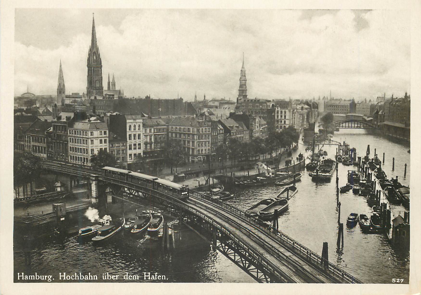 CPM Hamburg Hochbahn uber dem Hafen