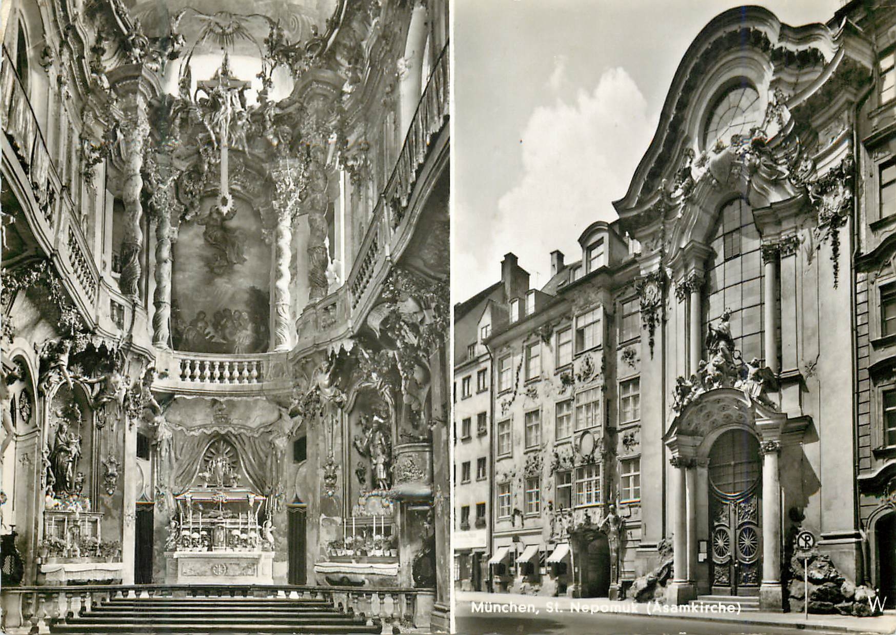 CPM Munchen Church St. Nepomuk Asam church