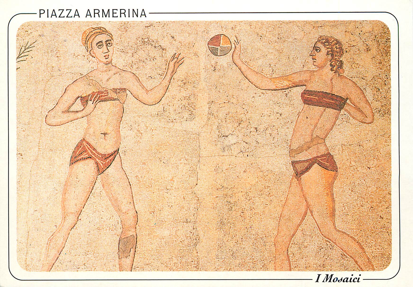 CPM Piazza Armerina Villa Romana del Casale - Le ragazze in bikini