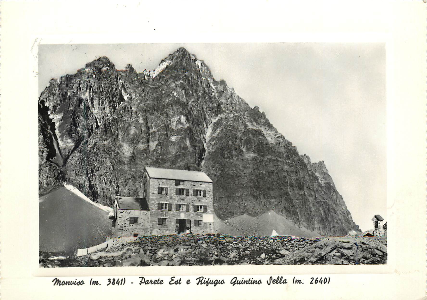 CPM Monviso (m 3841) Parete Est e Rifugeo Quintino Sella (m 2640)