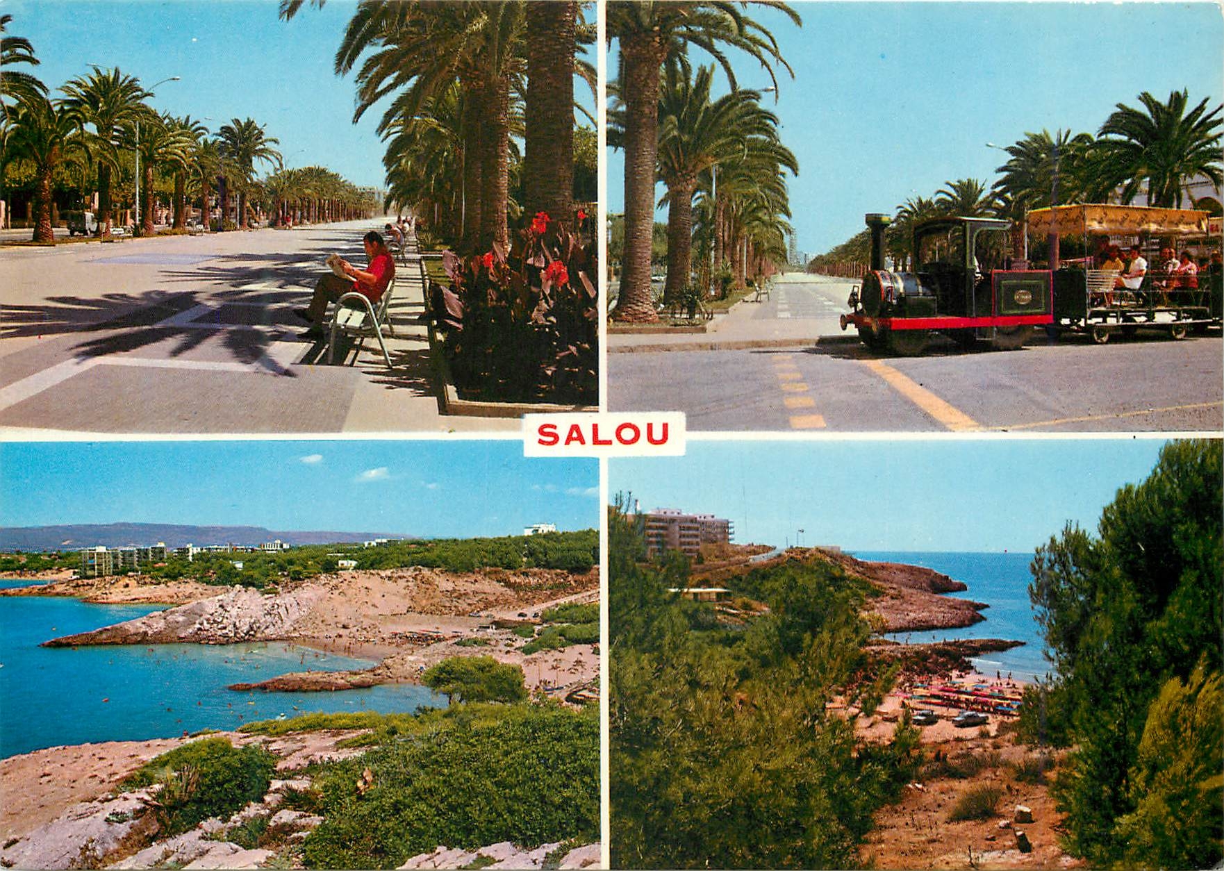 CPM Costa dorada salou tarragona plage Train