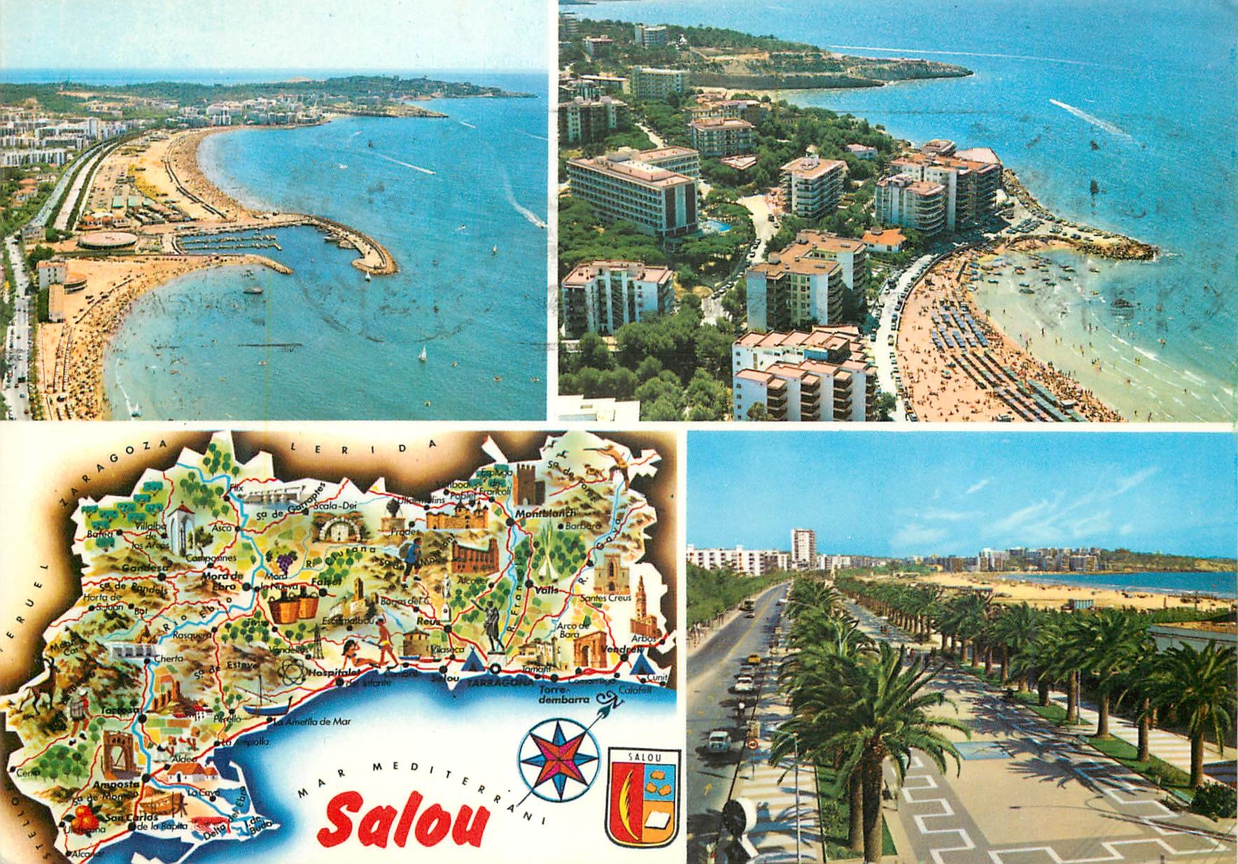 CPM Salou (Costa dorada) tarragona divers aspects de la plage