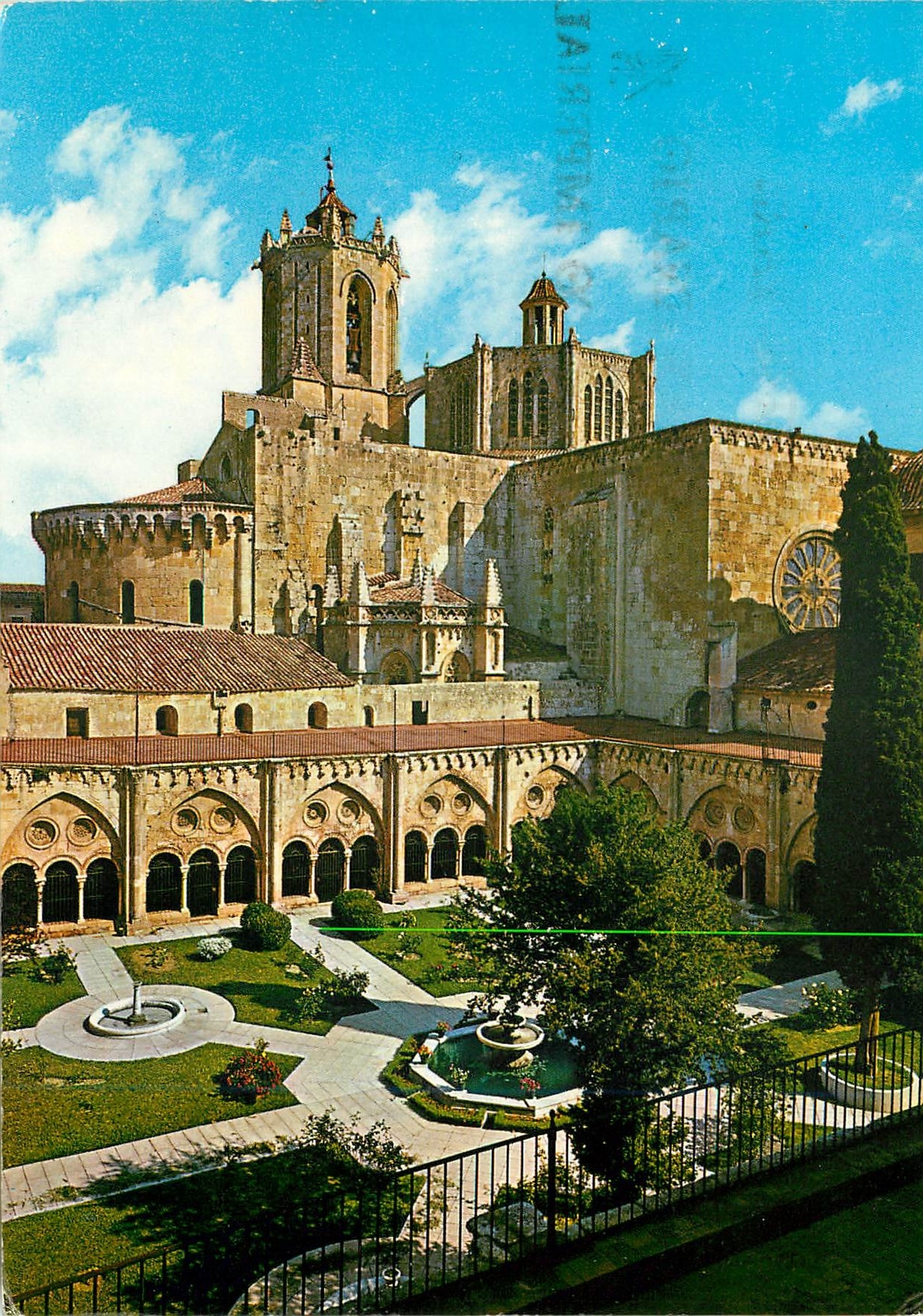 CPM Tarragona (Costa Dorada) Cathedrale Jardin de la Cloitre et Clocher