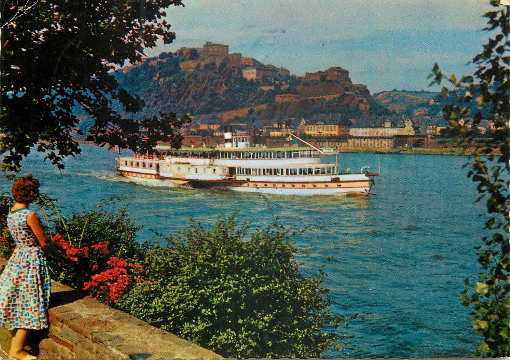 CPM Coblenz feste ehrenbreitstein Bateau