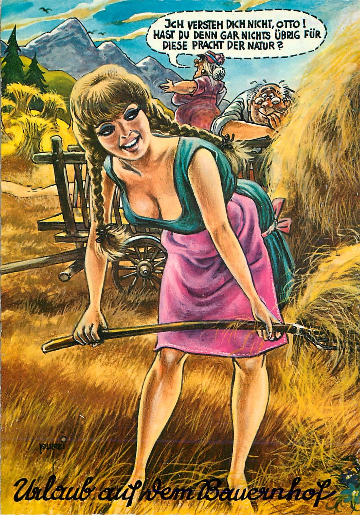 CPM Femme Ferme