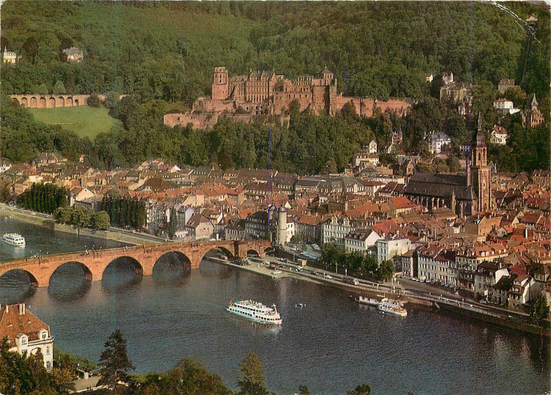 CPM Heidelberg Blick auf Schlob und Alte Brucke