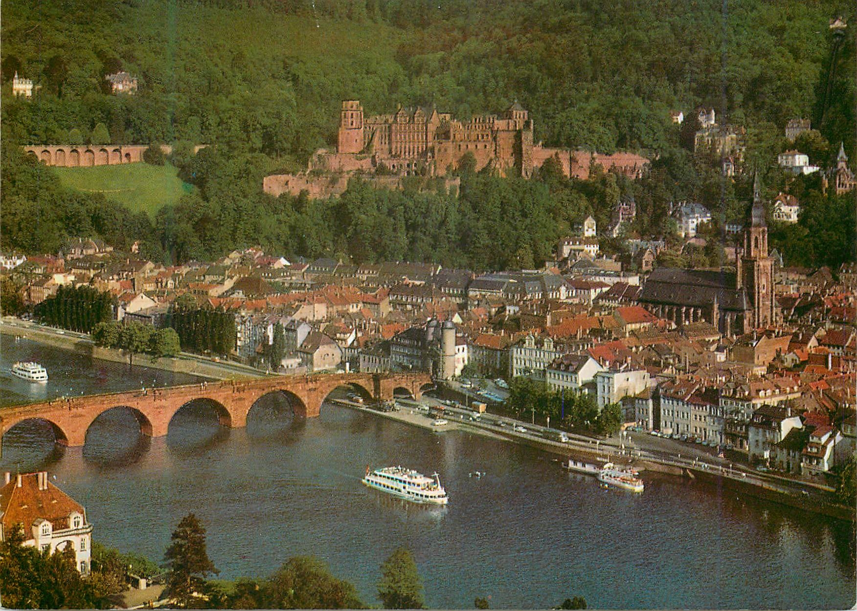 CPM Heidelberg Blick auf Schlob und Alte Brucke