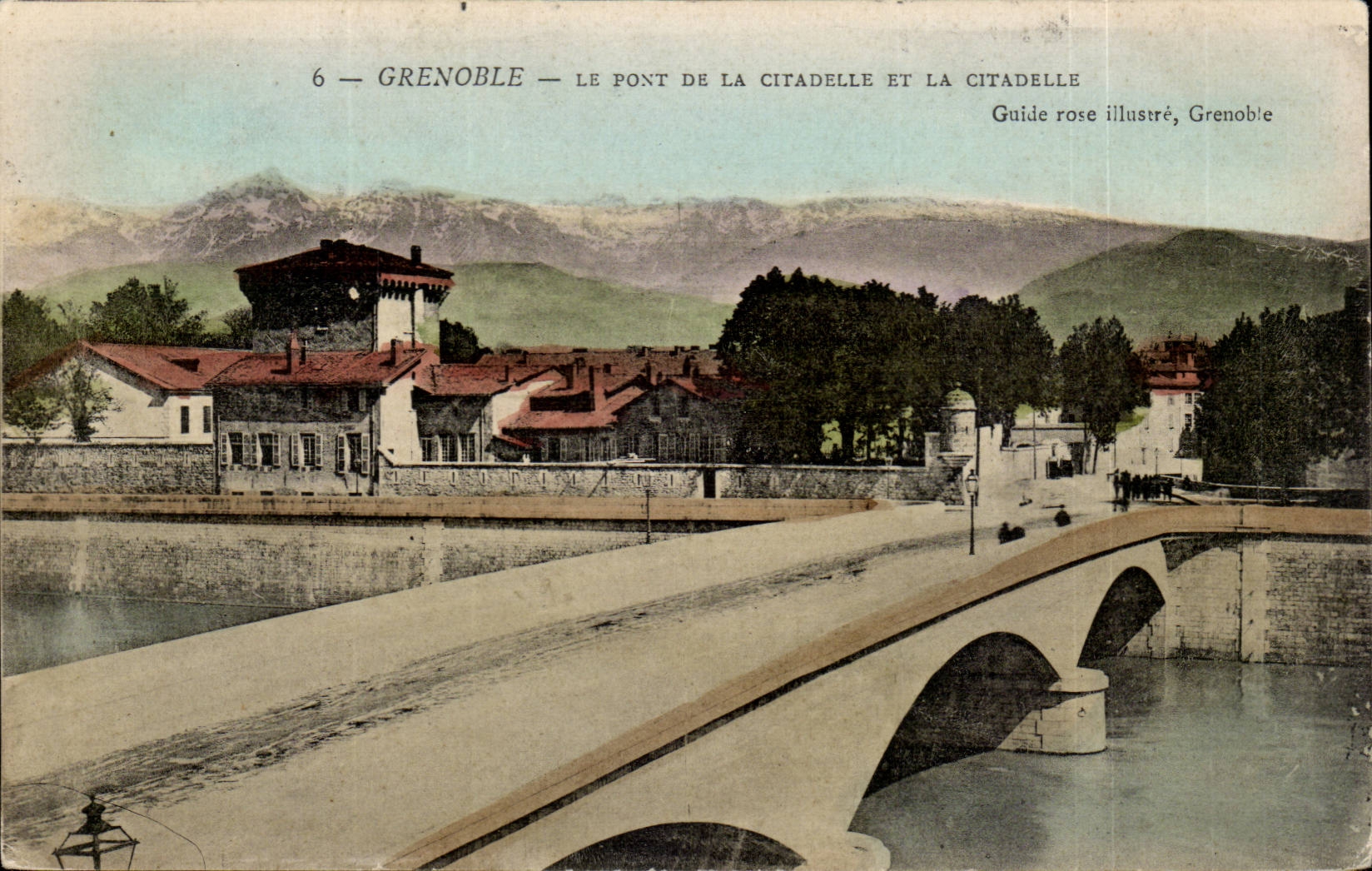 Isere - Grenoble - die Brucke der Zitadelle und der Zitadelle - CPA