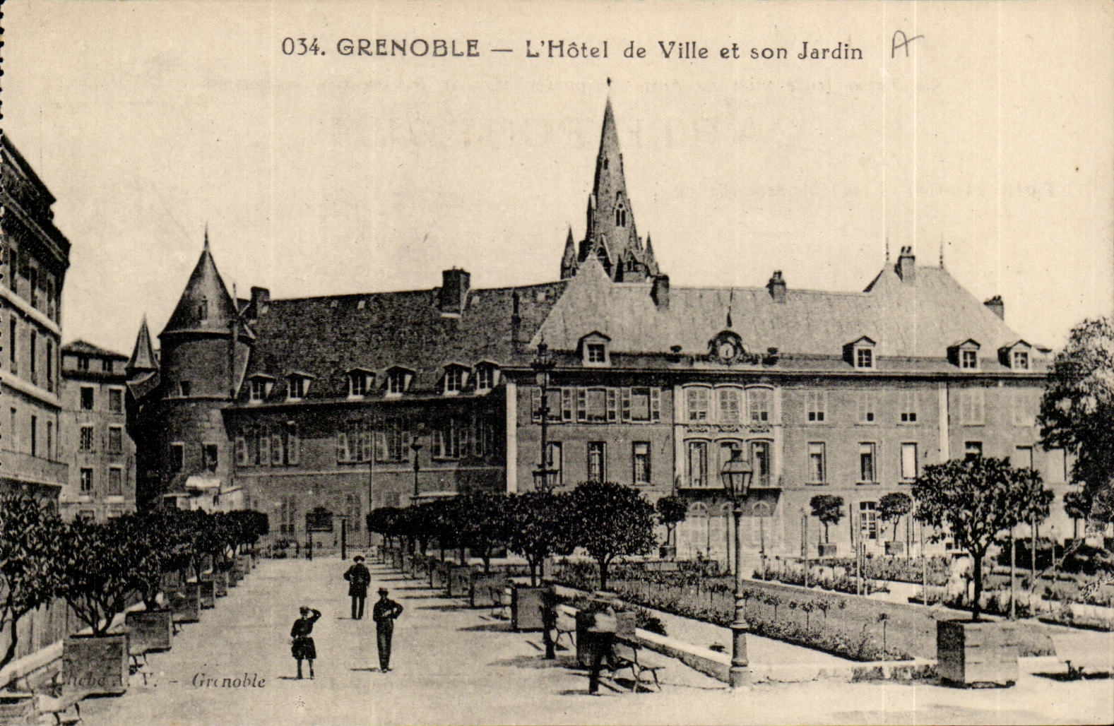 Isere - Grenoble - das Rathaus und sein Garten - CPA